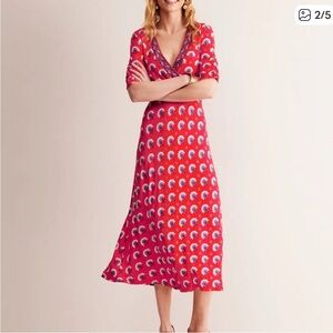 Rebecca Jersey Midi Tea Dress, Passion Geo